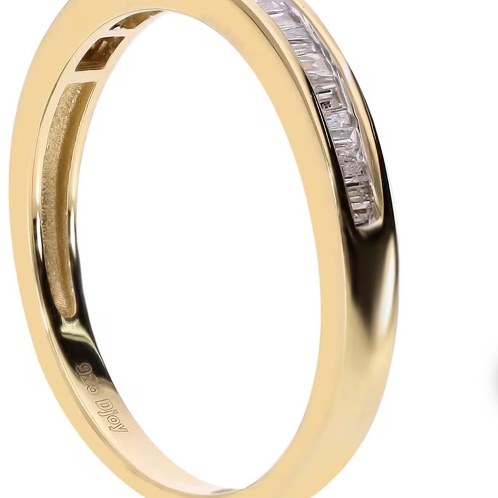 Diamond Ring in Vermeil Yellow Gold Over Sterling Silver 0.17 ctw